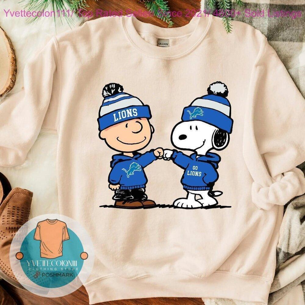 Detroit Lions Snoopy Nfl Fan Crewneck Sweatshirt